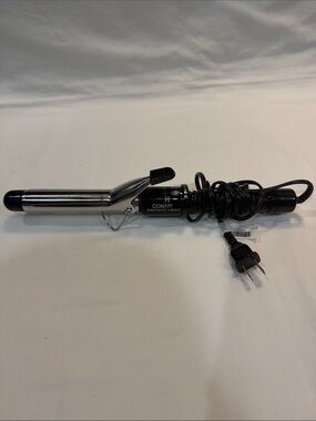 Conair Instant Heat 1" Curling Iron - Black/Silver tested